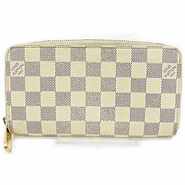 Louis Vuitton Damier Azur Zippy Wallet Long Zip Around 860959