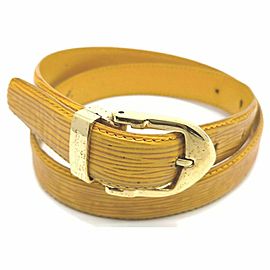 Louis Vuitton Yellow Epi Leather Ceinture Belt 861749