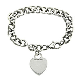 Tiffany & Co. Sterling Silver Heart Link Bracelet