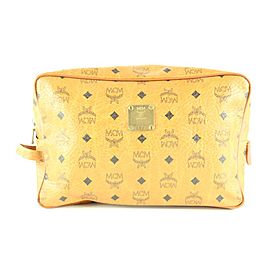 MCM Monogram Visetos Toiletry Case Make Up Pouch 2Lmcm1230