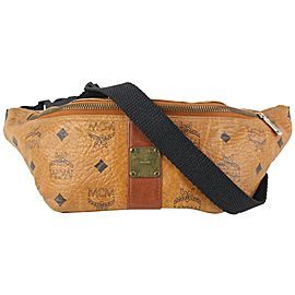 MCM Cognac Monogram Visetos Bum Bag Belt Bag Fanny Pack 927mcm41