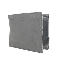 MCM 22MK0120 Black Monogram Visetos Bifold Wallet