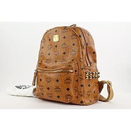 MCM Cognac Monogram Visetos Backpack 1mcm823