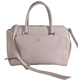 MCM Grey-pink 2way 869709 Pink Leather Tote