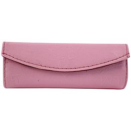 MCM Cosmetic Case Lipstick 28mcz0720 Pink Coated Canvas Clutch