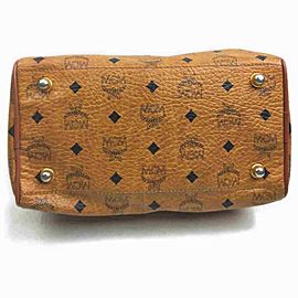 MCM Monogram Visetos Boston Cognac 860075