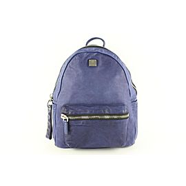 MCM Purple-blue Lush Tumbler 11mcz1113 Blue-purple Leather Backpack