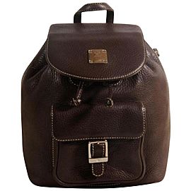 MCM Rare Chocolate 869707 Brown Leather Backpack