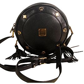 MCM Leather Tambourine Cute Cross Bag Authentic + Dust Bag 868834