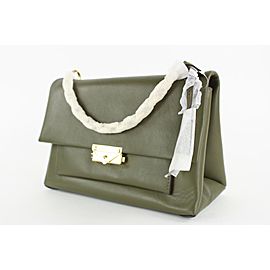 Michael Kors Green Leather Cece Medium Leather Shoulder Bag 28MK1215