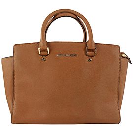 Michael Kors Brown Leather Selma Tote Bag 6mk1101