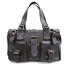 Mulberry Dark Brown Studded Roxanne 869777