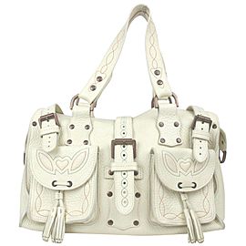 Mulberry White Leather Roxanne Bag 861573