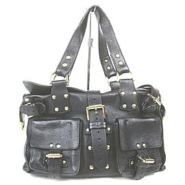 Mulberry Black Leather Roxanne Shoulder Bag 861583