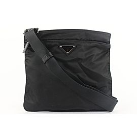 Prada Black Nylon Tessuto Messenger Crossbody Bag 154PR430