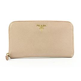 Prada Blush Pink Saffiano Zip Wallet Continental 352pr525