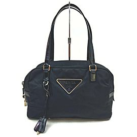 Prada Black Nylon Tessuto Boston Bag 855304