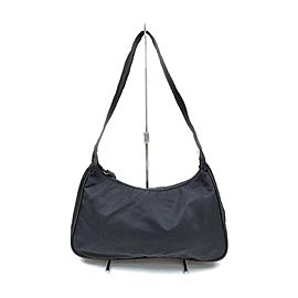 Prada Black Nylon Tessuto Hobo Bag 863364