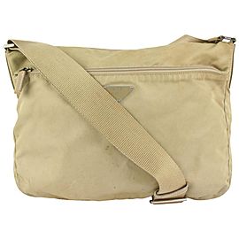 Prada Khaki Beige Nylon Tessuto Crossbody Messenger Bag 1012p38