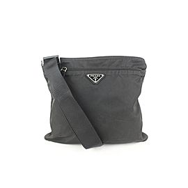 Prada Black Nylon Tessuto Messenger Crossbody bag 107pr32