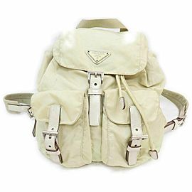 Prada Beige Twin Pocket Backpack 860985