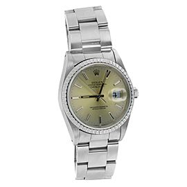 Rolex Datejust 36mm Silver Dial Steel Mens Watch