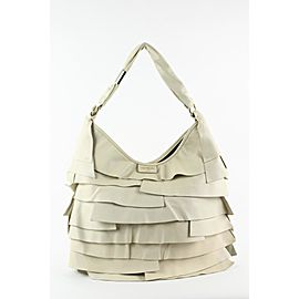 Saint Laurent YSL Ivory Leather Large St. Tropez Hobo Bag 1ysl1223