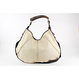 Saint Laurent Ivory Mombasa Horn Hobo Bag 7ysl1228