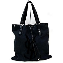 Saint Laurent Ysl Kahala 872006 Black Canvas Tote