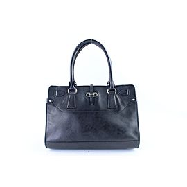 Salvatore Ferragamo Black Leather Tote Bag 327sal518