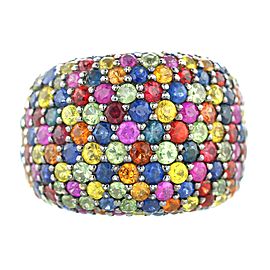 EFFY Sterling Multi-Color Sapphire Splash Large Dome Ring