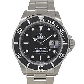 Rolex 16610 Submariner Stainless Steel Black Dial Automatic Mens Watch