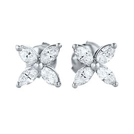 Tiffany & Co. Victoria Marquise Diamonds Floral Earrings