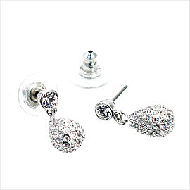 Swarovski Palladium Heloise Teardrop Earrings