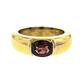 Chaumet 18k Yellow Gold Garnet Ring