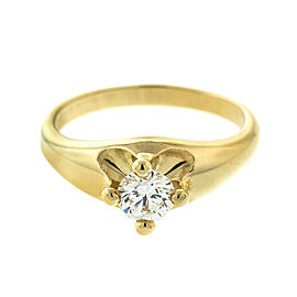 Bulgari 18k Yellow Gold Diamond Engagement Ring