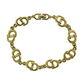 Dior Gold Tone Link Necklace