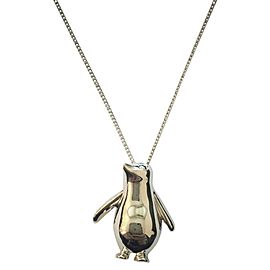 Tiffany & Co. Silver Penguin Pendant Necklace