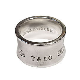 Tiffany & Co. 925 Sterling Silver Wide Ring Size 7