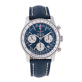 Breitling Navitimer A23322 Stainless Steel Chronograph Blue Dial 43.5mm Watch