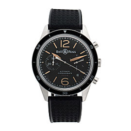 Bell & Ross Vintage BR126-BLK-CALF 41mm Mens Watch