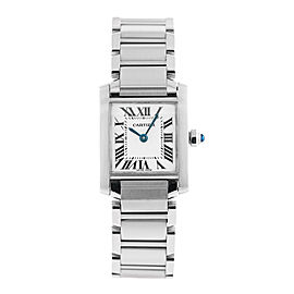 Cartier Tank Francaise 2384 Stainless Steel Ladies Watch