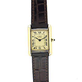 Cartier Must Tank Vermeil Quartz Ladies Watch