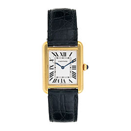 Cartier 2743 Tank Solo 18K Yellow Gold 30mm Womens Watch