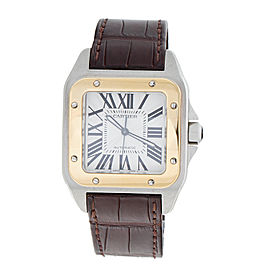 Cartier Santos 2656 Stainless Steel and 18K Yellow Gold 38mm Watch