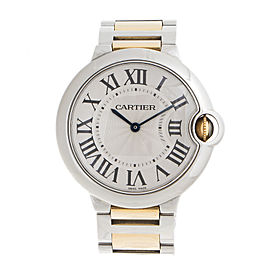 Cartier Ballon Bleu Stainless Steel and 18K Yellow Gold 36mm Watch