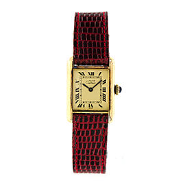 Cartier Tank Vermeil Ladies Watch