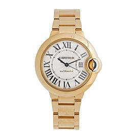 Cartier Ballon Bleu WGBB0005 18K Yellow Gold 33mm Womens Watch