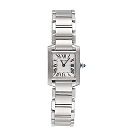 Cartier Tank W51008Q3 Stainless Steel 25mm Womens Watch