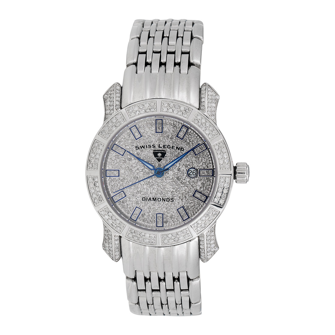 Swiss Legend SL 23024F Stainless Steel Diamond Quartz Marquise Collection 34mm Womens Watch Swiss Legend Buy at TrueFacet